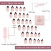 imageGlamnetic Press On Nails  Lilac Gray  Opaque Pale Light Lilac Gray Short Squoval False Nails Reusable Stick On Fake Nails with Glue  Salon Quality  15 Sizes  30 Nail Kit8Caviar