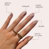 imageGlamnetic Press On Nails  Lilac Gray  Opaque Pale Light Lilac Gray Short Squoval False Nails Reusable Stick On Fake Nails with Glue  Salon Quality  15 Sizes  30 Nail KitPure Intentions