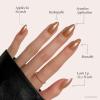 imageGlamnetic Press On Nails  Lilac Gray  Opaque Pale Light Lilac Gray Short Squoval False Nails Reusable Stick On Fake Nails with Glue  Salon Quality  15 Sizes  30 Nail KitMaple Glaze