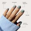 imageGlamnetic Press On Nails  Lilac Gray  Opaque Pale Light Lilac Gray Short Squoval False Nails Reusable Stick On Fake Nails with Glue  Salon Quality  15 Sizes  30 Nail KitUnicorn Tears