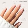 imageGlamnetic Press On Nails  Lilac Gray  Opaque Pale Light Lilac Gray Short Squoval False Nails Reusable Stick On Fake Nails with Glue  Salon Quality  15 Sizes  30 Nail KitHeavenly