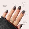 imageGlamnetic Press On Nails  Lilac Gray  Opaque Pale Light Lilac Gray Short Squoval False Nails Reusable Stick On Fake Nails with Glue  Salon Quality  15 Sizes  30 Nail KitCosmic
