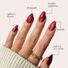 imageGlamnetic Press On Nails  Lilac Gray  Opaque Pale Light Lilac Gray Short Squoval False Nails Reusable Stick On Fake Nails with Glue  Salon Quality  15 Sizes  30 Nail KitRuby Slipper