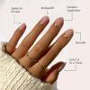 imageGlamnetic Press On Nails  Lilac Gray  Opaque Pale Light Lilac Gray Short Squoval False Nails Reusable Stick On Fake Nails with Glue  Salon Quality  15 Sizes  30 Nail Kit2Goal Digger