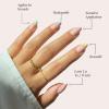 imageGlamnetic Press On Nails  Lilac Gray  Opaque Pale Light Lilac Gray Short Squoval False Nails Reusable Stick On Fake Nails with Glue  Salon Quality  15 Sizes  30 Nail KitConfetti