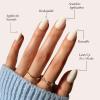 imageGlamnetic Press On Nails  Lilac Gray  Opaque Pale Light Lilac Gray Short Squoval False Nails Reusable Stick On Fake Nails with Glue  Salon Quality  15 Sizes  30 Nail KitWhite Swan