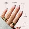 imageGlamnetic Press On Nails  Lilac Gray  Opaque Pale Light Lilac Gray Short Squoval False Nails Reusable Stick On Fake Nails with Glue  Salon Quality  15 Sizes  30 Nail KitMirror Mirror