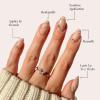 imageGlamnetic Press On Nails  Lilac Gray  Opaque Pale Light Lilac Gray Short Squoval False Nails Reusable Stick On Fake Nails with Glue  Salon Quality  15 Sizes  30 Nail KitAstro