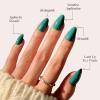 imageGlamnetic Press On Nails  Lime Green  Opaque Bright Neon Green Short Oval Fake Nails Reusable  15 Sizes  30 Nail Kit6Emerald Green