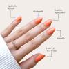 imageGlamnetic Press On Nails  Lime Green  Opaque Bright Neon Green Short Oval Fake Nails Reusable  15 Sizes  30 Nail KitApricot
