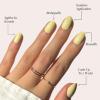 imageGlamnetic Press On Nails  Periwinkle  Short Almond Purple Glossy Lavender Fake Nails Reusable Spring Nails  15 Sizes  30 Nail Kit with Glue4Pastel Yellow