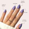 imageGlamnetic Press On Nails  Periwinkle  Short Almond Purple Glossy Lavender Fake Nails Reusable Spring Nails  15 Sizes  30 Nail Kit with Glue5Periwinkle