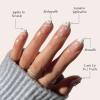 imageGlamnetic Press On Nails  Periwinkle  Short Almond Purple Glossy Lavender Fake Nails Reusable Spring Nails  15 Sizes  30 Nail Kit with GlueFrench Pearl