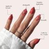 imageGlamnetic Press On Nails  Periwinkle  Short Almond Purple Glossy Lavender Fake Nails Reusable Spring Nails  15 Sizes  30 Nail Kit with GlueLove Me