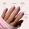 imageGlamnetic Press On Nails  Periwinkle  Short Almond Purple Glossy Lavender Fake Nails Reusable Spring Nails  15 Sizes  30 Nail Kit with GlueLovers Blush