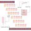 imageGlamnetic Press On Nails  Periwinkle  Short Almond Purple Glossy Lavender Fake Nails Reusable Spring Nails  15 Sizes  30 Nail Kit with GlueMacarons