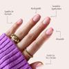 imageGlamnetic Press On Nails  Periwinkle  Short Almond Purple Glossy Lavender Fake Nails Reusable Spring Nails  15 Sizes  30 Nail Kit with GlueMacarons