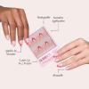 imageGlamnetic Press On Nails  Periwinkle  Short Almond Purple Glossy Lavender Fake Nails Reusable Spring Nails  15 Sizes  30 Nail Kit with GluePure Hearted