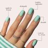 imageGlamnetic Press On Nails  Periwinkle  Short Almond Purple Glossy Lavender Fake Nails Reusable Spring Nails  15 Sizes  30 Nail Kit with GlueSoft Teal