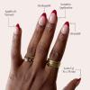imageGlamnetic Press On Nails  Pink Macaron  SemiTransparent Pastel Light Pink French Tip Short Almond False Nails Reusable Stick On Fake Nails with Glue  Salon Quality  15 Sizes  30 Nail KitRose Garden