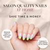 imageGlamnetic Press On Nails  Pink Macaron  SemiTransparent Pastel Light Pink French Tip Short Almond False Nails Reusable Stick On Fake Nails with Glue  Salon Quality  15 Sizes  30 Nail KitSt Barths