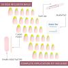 imageGlamnetic Press On Nails  Pink Macaron  SemiTransparent Pastel Light Pink French Tip Short Almond False Nails Reusable Stick On Fake Nails with Glue  Salon Quality  15 Sizes  30 Nail KitSt Barths