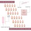 imageGlamnetic Press On Nails  Silver Belle  Short Round Natural Base Nails with 3D Silver Foil in a Glossy Finish  12 Sizes  30 Nail Kit with GlueGoal Getter