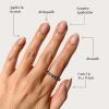imageGlamnetic Press On Nails  Silver Belle  Short Round Natural Base Nails with 3D Silver Foil in a Glossy Finish  12 Sizes  30 Nail Kit with GlueSilver Belle