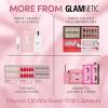 imageGlamnetic Press On Nails  Silver Belle  Short Round Natural Base Nails with 3D Silver Foil in a Glossy Finish  12 Sizes  30 Nail Kit with GlueSnowdrift