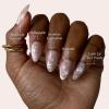 imageGlamnetic Press On Nails  Silver Belle  Short Round Natural Base Nails with 3D Silver Foil in a Glossy Finish  12 Sizes  30 Nail Kit with GlueSnowfall
