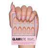 imageGlamnetic Press On Nails  Pink Macaron  SemiTransparent Pastel Light Pink French Tip Short Almond False Nails Reusable Stick On Fake Nails with Glue  Salon Quality  15 Sizes  30 Nail KitCaf Crme