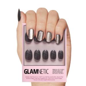 imageGlamnetic Press On Nails  Cloud 9  Jelly UV Finish Medium Pointed Almond Shape Reusable Pink Nail Kit in 15 Sizes SemiTransparent  30 Nail Kit with GlueGalactic