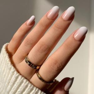 imageGlamnetic Press On Nails  Cloud 9  Jelly UV Finish Medium Pointed Almond Shape Reusable Pink Nail Kit in 15 Sizes SemiTransparent  30 Nail Kit with GlueCreamer