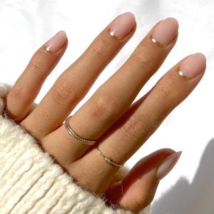 imageGlamnetic Press On Nails  Lilac Gray  Opaque Pale Light Lilac Gray Short Squoval False Nails Reusable Stick On Fake Nails with Glue  Salon Quality  15 Sizes  30 Nail Kit2Goal Digger