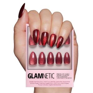 imageGlamnetic Press On Nails  Lilac Gray  Opaque Pale Light Lilac Gray Short Squoval False Nails Reusable Stick On Fake Nails with Glue  Salon Quality  15 Sizes  30 Nail KitRuby Slipper