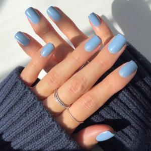 imageGlamnetic Press On Nails  Lime Green  Opaque Bright Neon Green Short Oval Fake Nails Reusable  15 Sizes  30 Nail Kit2Cashmere Blue