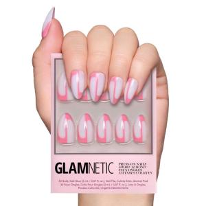 imageGlamnetic Press On Nails  Periwinkle  Short Almond Purple Glossy Lavender Fake Nails Reusable Spring Nails  15 Sizes  30 Nail Kit with GlueBetter Half