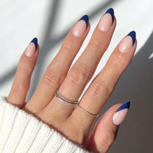 imageGlamnetic Press On Nails  Pink Macaron  SemiTransparent Pastel Light Pink French Tip Short Almond False Nails Reusable Stick On Fake Nails with Glue  Salon Quality  15 Sizes  30 Nail Kit3French Riviera