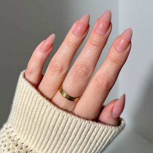 imageGlamnetic Press On Nails  Silver Belle  Short Round Natural Base Nails with 3D Silver Foil in a Glossy Finish  12 Sizes  30 Nail Kit with GlueSheer Pink