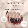 imageHarry Potter x Glamnetic Press On Nails  Gryffindor  Scarlet Red Lightning Graphic Short Almond False Nails Reusable Stick On Fake Nails with Glue  Salon Quality  15 Sizes  30 Nail Kit1Deathly Hallows