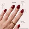 imageHarry Potter x Glamnetic Press On Nails  Gryffindor  Scarlet Red Lightning Graphic Short Almond False Nails Reusable Stick On Fake Nails with Glue  Salon Quality  15 Sizes  30 Nail Kit2Marauders Map