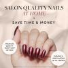 imageHarry Potter x Glamnetic Press On Nails  Gryffindor  Scarlet Red Lightning Graphic Short Almond False Nails Reusable Stick On Fake Nails with Glue  Salon Quality  15 Sizes  30 Nail KitGryffindor