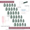 imageHarry Potter x Glamnetic Press On Nails  Gryffindor  Scarlet Red Lightning Graphic Short Almond False Nails Reusable Stick On Fake Nails with Glue  Salon Quality  15 Sizes  30 Nail Kit5Slytherin