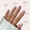 imageGlamnetic Press On Nails  Classy French  Medium Square Fake Nails Trendy Micro French Tip Reusable  15 Sizes  30 Nail KitClassy French