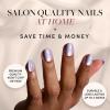 imageGlamnetic Press On Nails  Sanded  Short Almond Nude Fake Nails with Raised Gold Shell Accents Reusable Summer Nails  15 Sizes  30 Nail Kit with Glue1Mermaids Tail