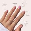 imageGlamnetic Press On Nails  Sanded  Short Almond Nude Fake Nails with Raised Gold Shell Accents Reusable Summer Nails  15 Sizes  30 Nail Kit with Glue6Blush Dunes
