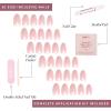 imageGlamnetic Press On Nails  Something Blue  Short Almond Fake Nails Baby Blue with Glossy ampamp Glazed Finish for Weddings Reusable  15 Sizes  30 Nail Kit with Glue2Pinch Me