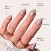 imageGlamnetic Press On Nails  Something Blue  Short Almond Fake Nails Baby Blue with Glossy ampamp Glazed Finish for Weddings Reusable  15 Sizes  30 Nail Kit with Glue5First Dance