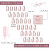 imageGlamnetic Press On Nails  Something Blue  Short Almond Fake Nails Baby Blue with Glossy ampamp Glazed Finish for Weddings Reusable  15 Sizes  30 Nail Kit with Glue6The Vow
