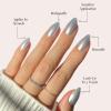 imageGlamnetic Press On Nails  Something Blue  Short Almond Fake Nails Baby Blue with Glossy ampamp Glazed Finish for Weddings Reusable  15 Sizes  30 Nail Kit with Glue7Something Blue